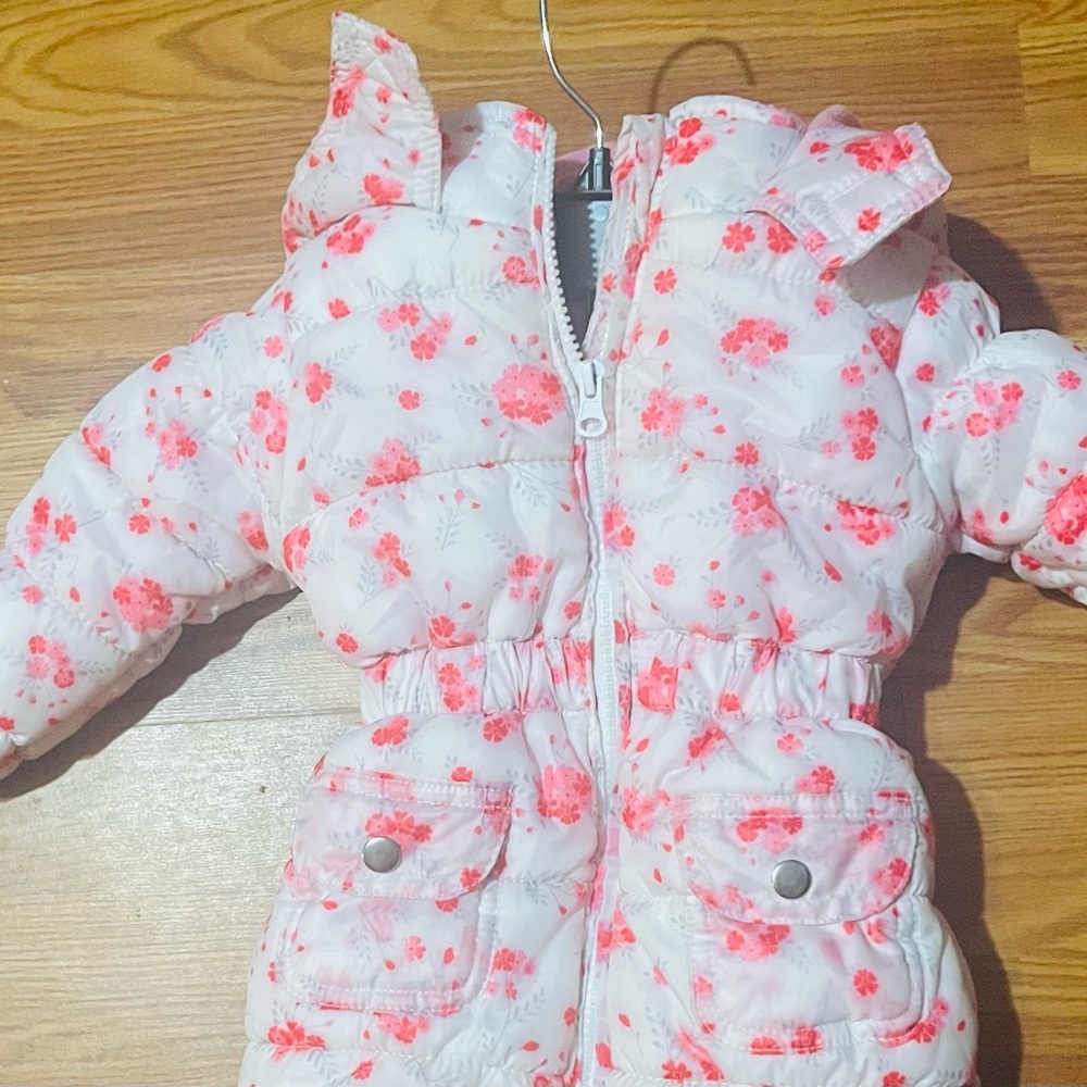 Real love Gil's Floral Puffer Jacket size 12 months )bg2)